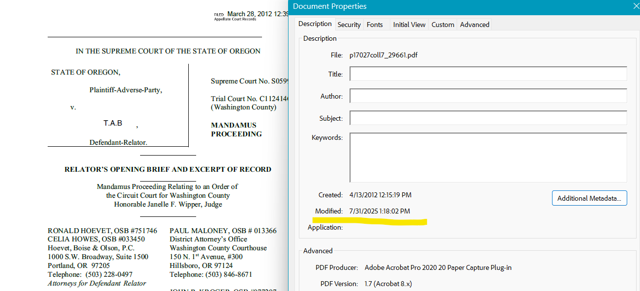 STATE OF OREGON, Plaintiff-Adverse Party, v. TYLER ANTHONY BLOK, Defendant-Relator.(CC C112414CR; SC S059925)
